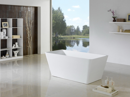 Short Narrow Free Standing Bathtub , Square Small Slipper Soaking Tub