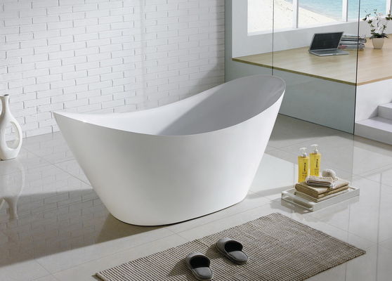 Deep Soaking Stand Alone Tub In Small Bathroom , 60 X 30  60 X 32 60 X 36 Resin Freestanding Tubs