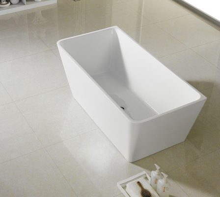 Short Narrow Free Standing Bathtub , Square Small Slipper Soaking Tub