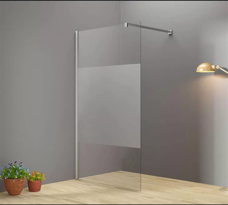 Frameless Clear Glass Shower Enclosure , Single Frameless Glass Shower Door